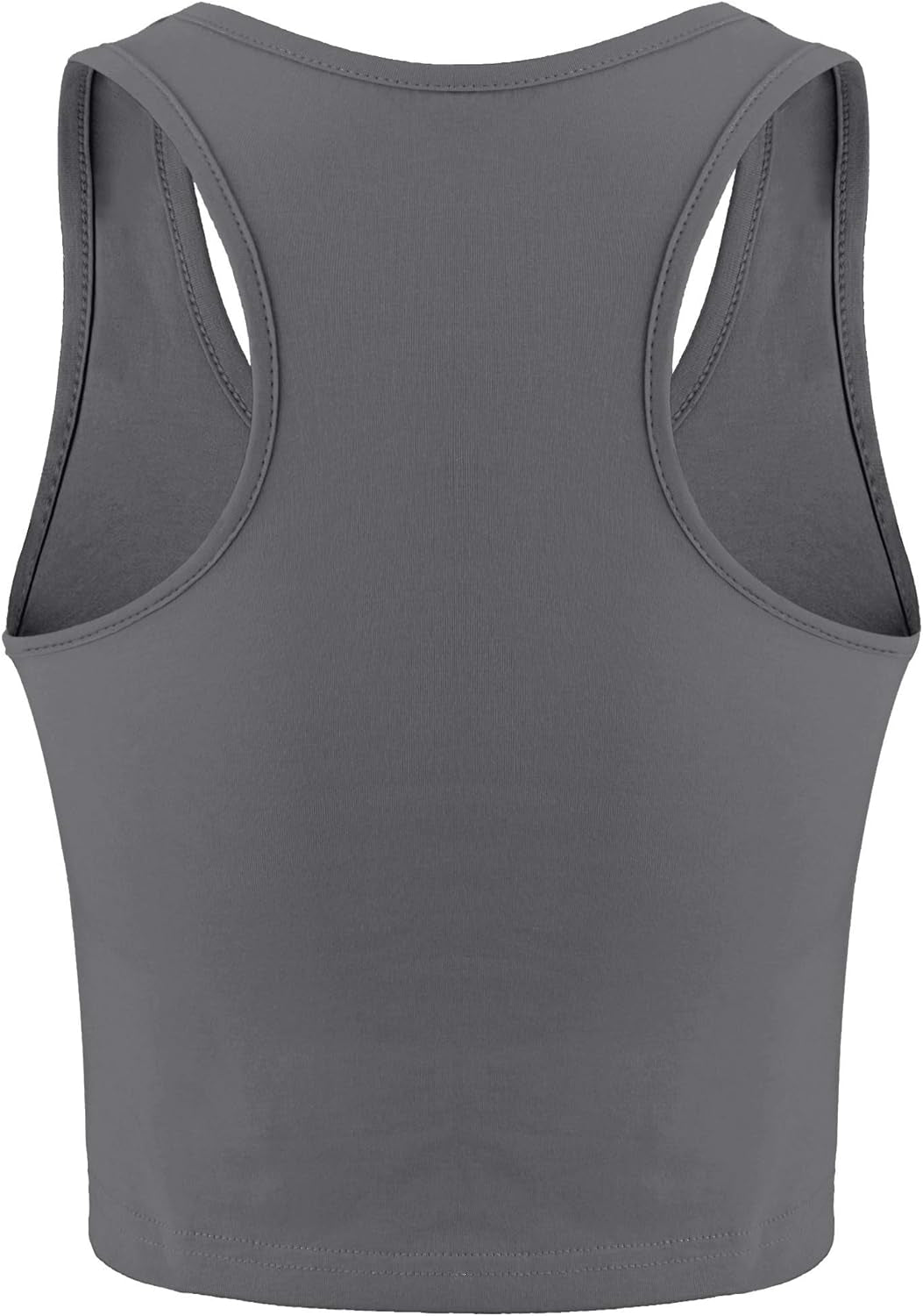 6 Pieces Basic Sleeveless Racerback Sports Crop Tank Tops for Women Girls Daily Wearing